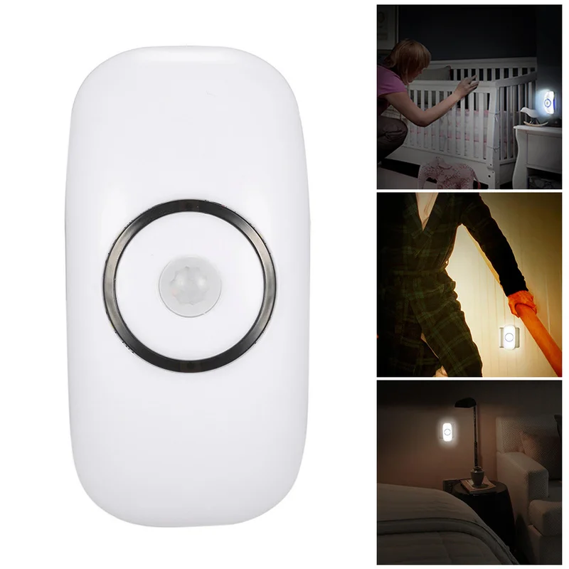 С Led датчиком света и PIR датчиком движения Функция светодиодный ночник с PIR AC 80-260 в светодиодный Ночной Датчик лампа 18 светодиодов