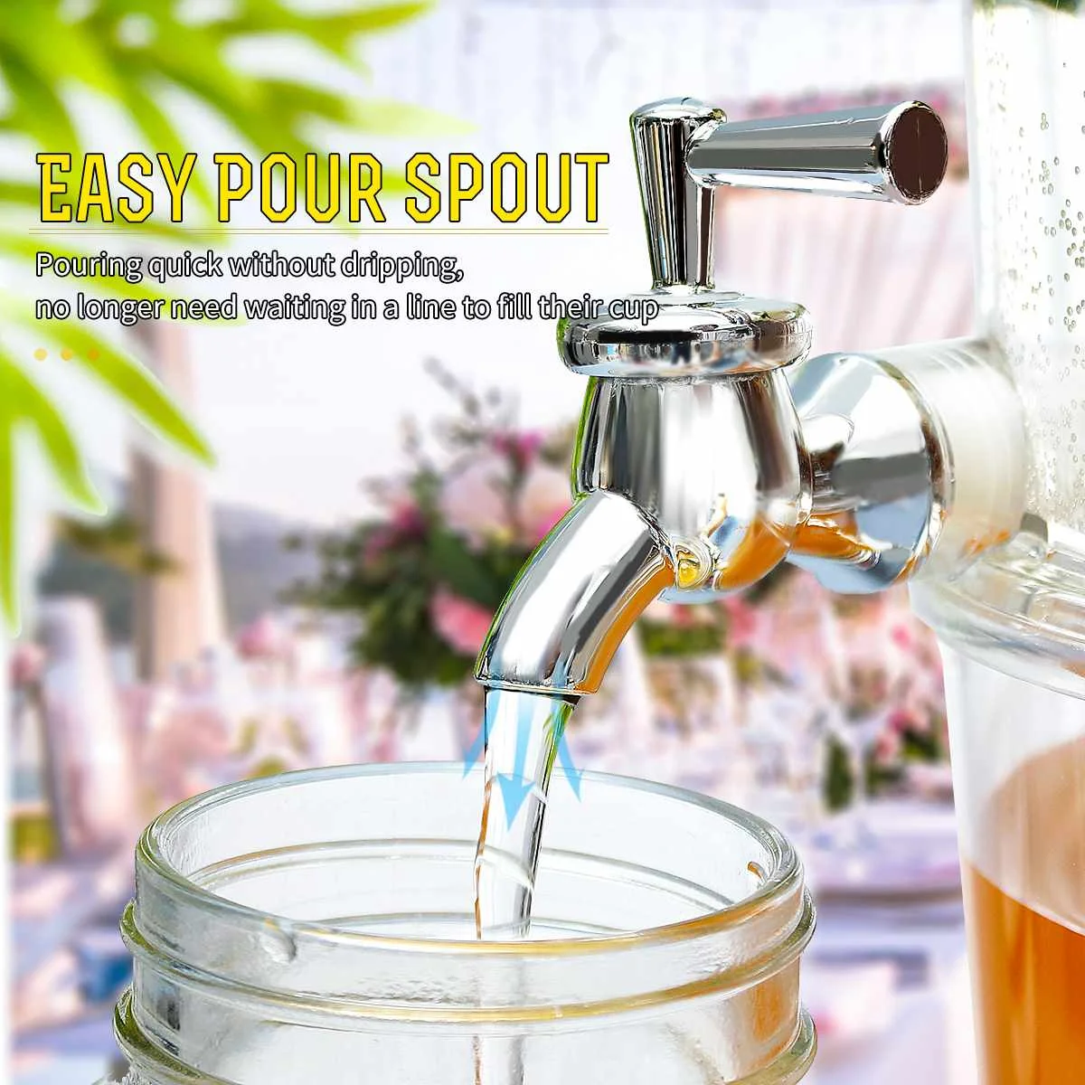 #^Special Price Hot 2 Layers Juice Dispenser Cold Drink Lemonade Beverage Cooler Holder 2 Taps Plastic Container Kitchen Barware Party Bar Tool