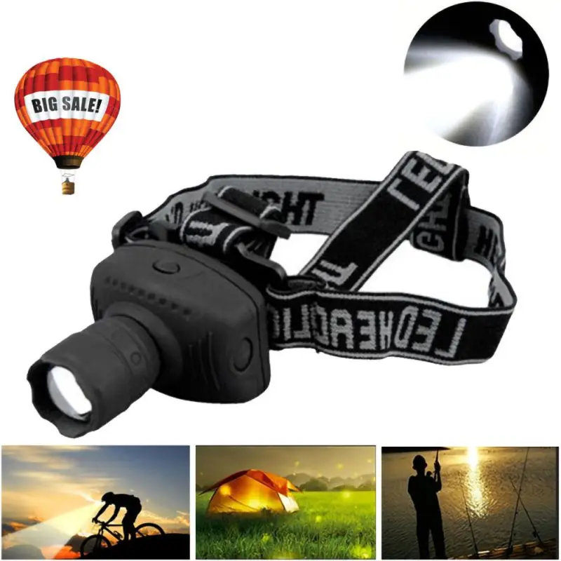 

LED Headlight Powerful Flashlight Frontal Lantern Zoomable Headlamp Torch Light For Camping Hunting Fishing