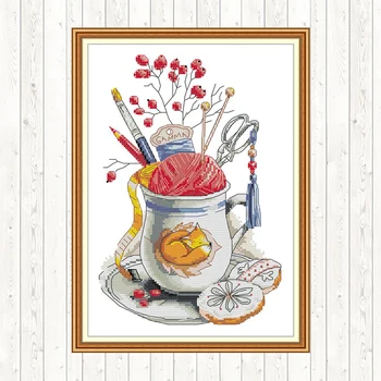 

Embroidered Sewing Kit Painting Counted Cross-stitch-set 14ct 11ct Printed Canvas DMC Floss Embroidery Kit Needlework DIY Crafts