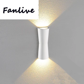 

10pcs Modern LED Wall Light Waterproof Outdoor Garden Porch Wall Sconces Indoor Wall Lamps Aluminum Balcony Patio Wall Lights