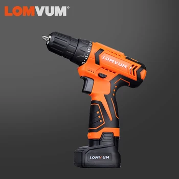 

LOMVUM New Cordless Screwdriver Power Instruments 24v Double Speed Electric Hand Tools Battery Electric Screwdriver Drill.
