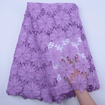 

Soft African Lace Fabric High Quality Nigerian Guipure Cord Laces Water Soluble Cord Lace Fabrics For Sewing Dress Y1831