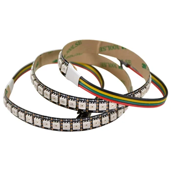 

1M 144LEDs/m HD107S RGB LED Strip Digital Pixel Light 5050 SMD Addressable Flexible Tape Ambilight 5V White PCB Non-Waterproof