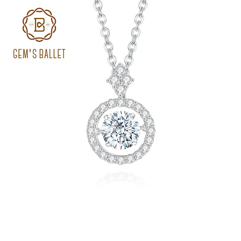Женский балетный кулон GEM'S ювелирное изделие из стерлингового серебра 925 пробы