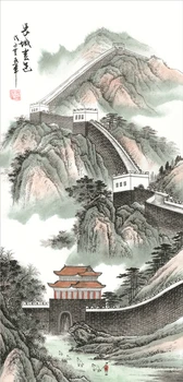 

Summer Great Wall art, Painting by numbers, ,Chinese Traditional Silk Scroll Painting Wall Pictures,Silk Wall Poster Prints