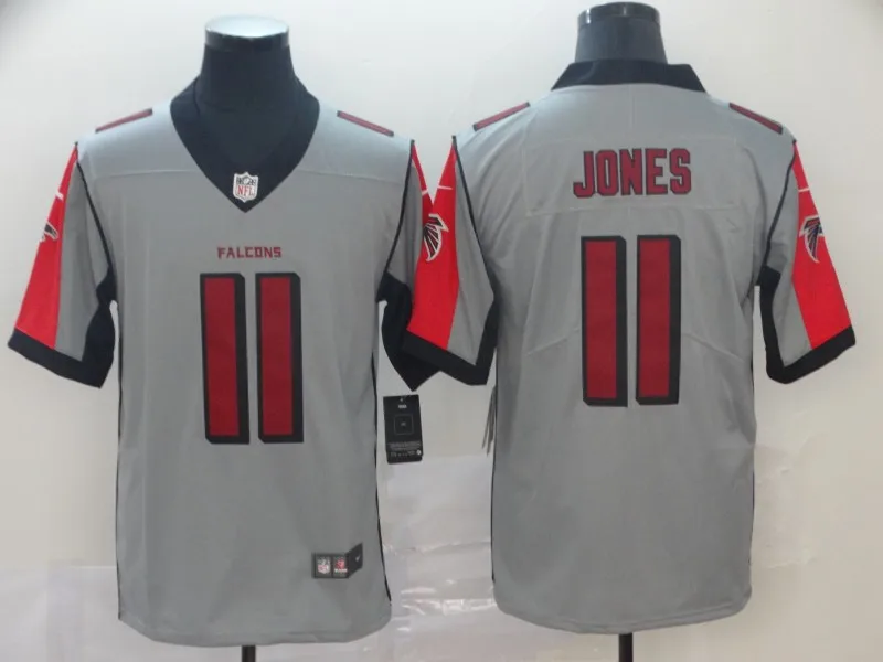 Сшитый для мужчин, Atlanta Matt Ryan Julio Jones Desmond Trufant Devonta Freeman Falcons Green Salute Jersey