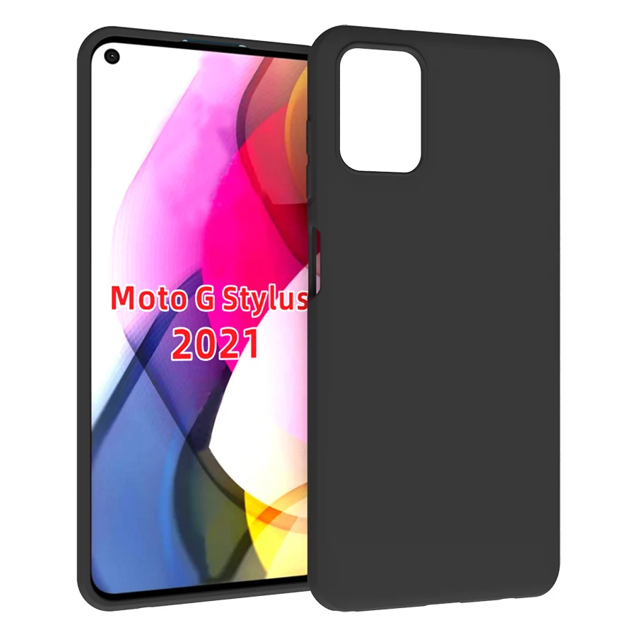 black matte Non-Slip Skid-proof Soft TPU Transparent Silicone