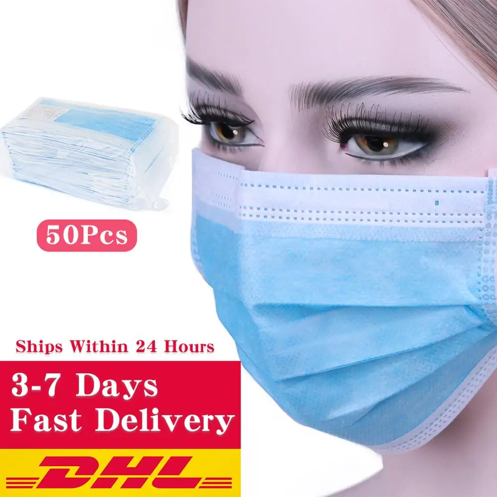 

In Stock Now DHL Fast Ship Profession Anti Dust Mask PM2.5 Disposable Soft Breathable Anti Virus Face Masks 50Pcs/100Pcs/200Pcs