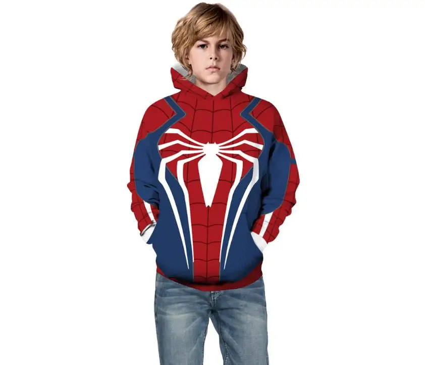 Promotion Jacket The Avengers Spiderman Captain America Iron Man Sweatshirt Autumn Quantum Warfare Hoodies Coats For 4-13y