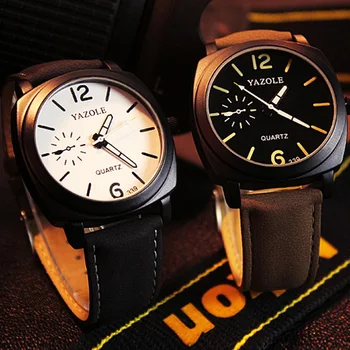 

YAZOLE minimalist watch montre homme mens fashion reloj deportivo hombre square men quartz wristwatches orologio uomo retro saat