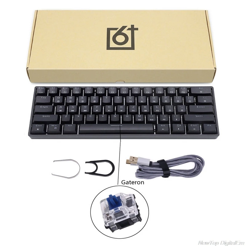 GK61 SK61 61 Key Mechanical Keyboard USB Wired LED Backlit Axis Gaming Mechanical Keyboard Gateron Optical Switches Jy17 19 korean computer keyboard Keyboards