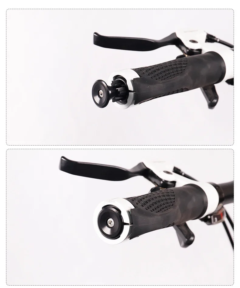 2PCS Bike Handlebar Plugs Bicycle Grips Aluminum Alloy Bike Handlebar End Lock-On Plugs Bar Grips Caps Covers Bicycle Accesorios