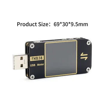 

Voltmeter USB Tester QC4 + PD3.0 2.0 Fast Charging Equipment Accessories