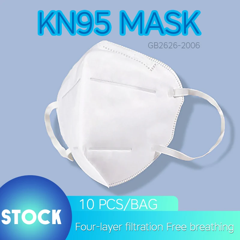 

10PCS KN95 PM2.5 Mask N95 Disposable 4-Layer Filter Masks Dust-proof Breathable Protective MASKS Anti-virus Anti-Coronavirus