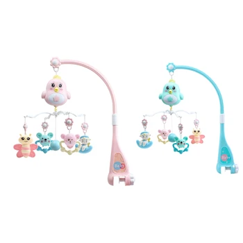 

Baby Crib Mobile Crib Rattle Music Box Night Light Rotate Bed Toys