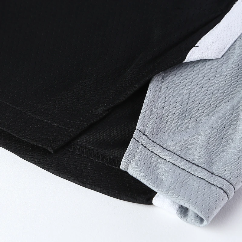 Quick Dry Basketball Shorts Mens Sportswear Gym Sports Running Shorts Zipper Pocket Workout Training Jerseys Short Pants