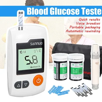 

Blood Glucose Meter Diabetic with Test Strips and Lancing Device Blood Sugar Detection Glucose Meter