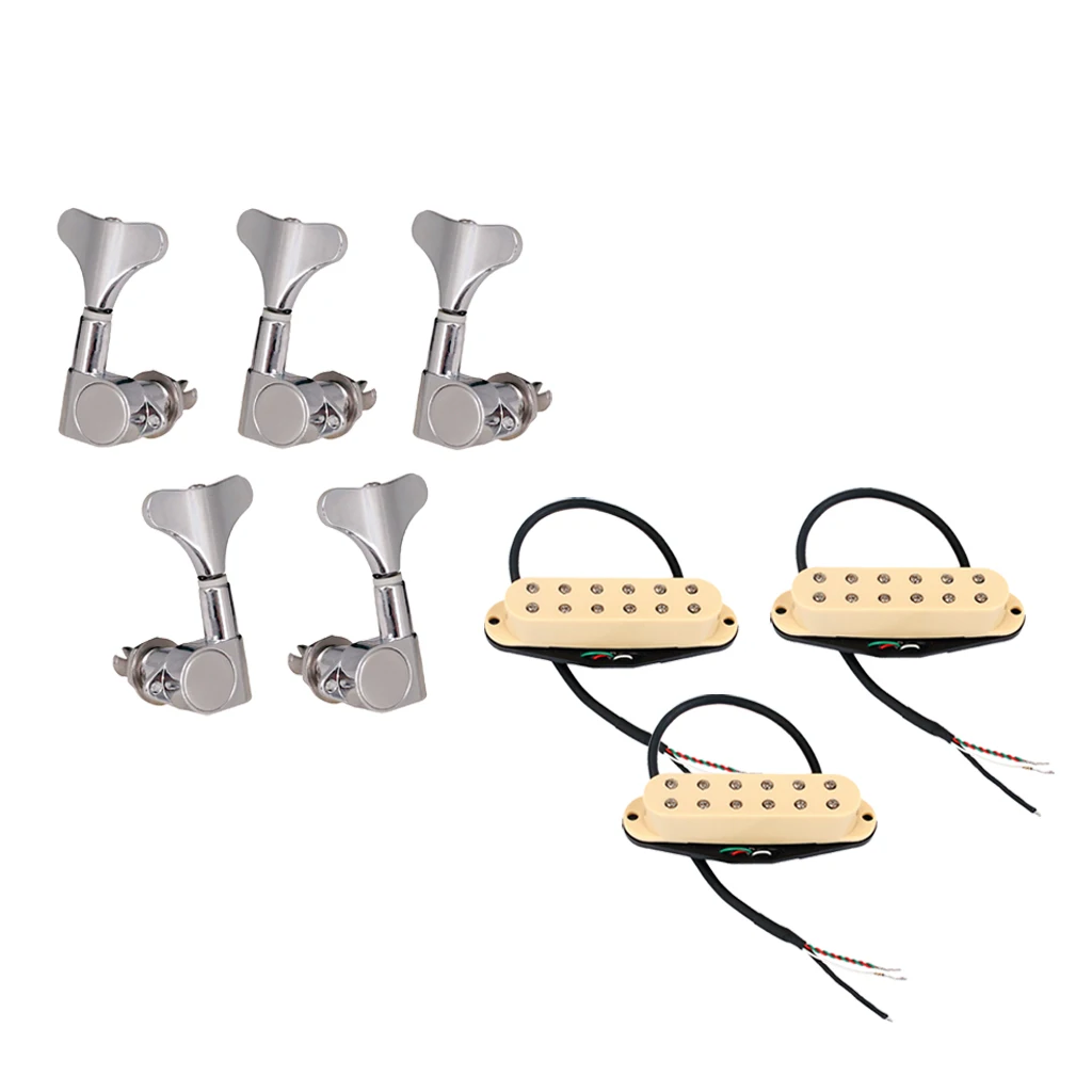 

Durable Electric Guitar Neck/Middle/Bridge Humbuckers+2L3R Machine Heads