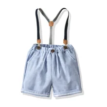 Детская одежда; джентльменские подтяжки для мальчиков; шорты для детей; летние шорты на подтяжках; комплект из двух предметов; шорты для джентльменов; комплект из двух предметов; S