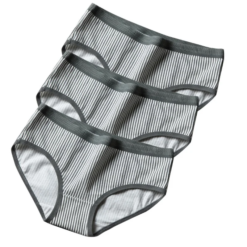 3 шт./компл. женское нижнее белье хлопковые трусы женские плавки для мальчика с