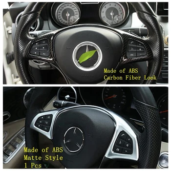 

Lapetus ABS Accessories Interior Steering Wheel Cover Kit Trim For Mercedes Benz E-Class E CLASS W213 C Class GLC 2016 - 2020