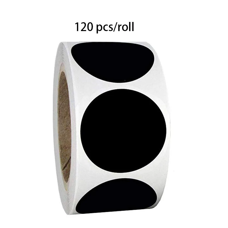 

120 pcs/roll label sticker round chalkboard stickers for can, bottles labels,Jars, pantries, reusable stickers