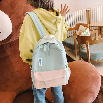 

JULYCCINO Waterproof Canvas Backpack for Women Candy Colors Travel Backpacks Female School Bag for Teenage Girls Book Mochilas