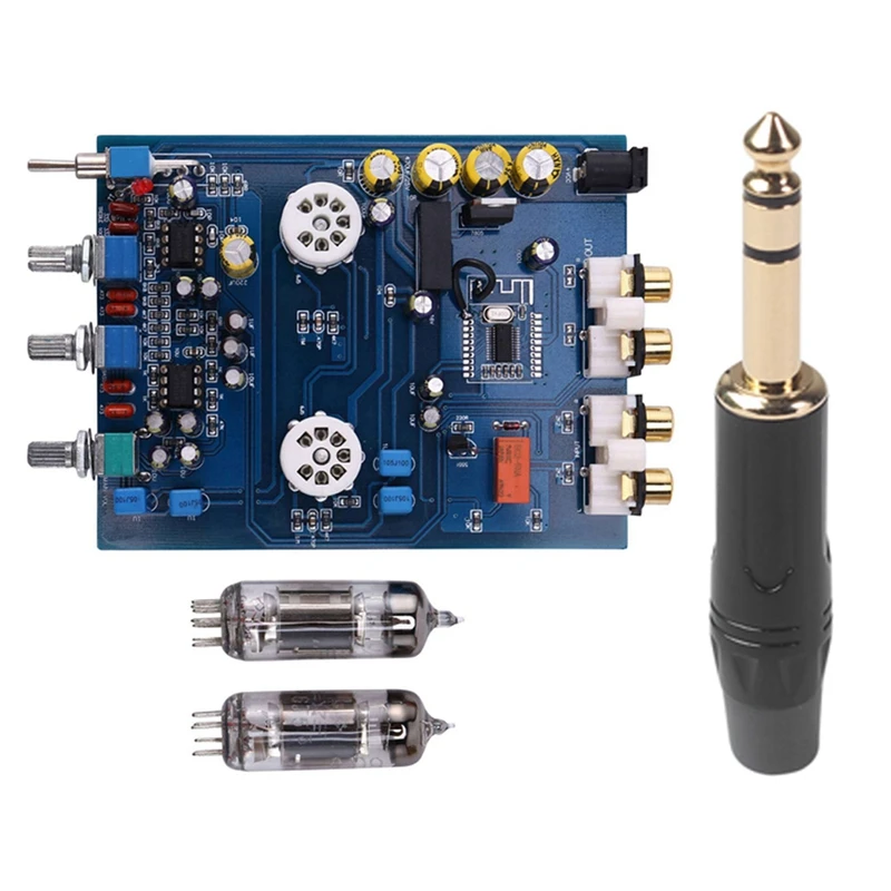 1 шт. NE5532 DC12V2A Bluetooth 4 2 HIFI предусилитель 6J5 для дома и 6 35 мм двухканальный разъем |