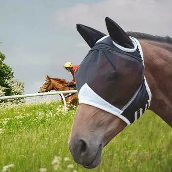 

US Comfort Protection Horse Face Mesh Lycra Fly Mesh with Eyes and Ears S M L