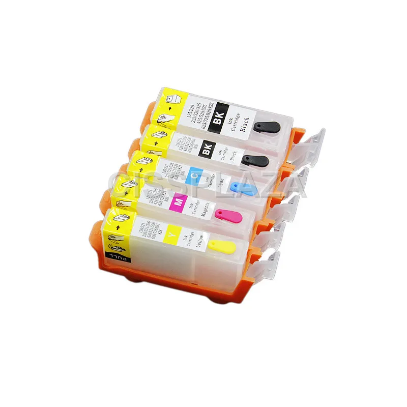 CISSPLAZA PGI125 CLI126 10 комплектов перезаправляемый картридж совместим с Canon PIXMA IP4810 MG5210 MG6110 IX6510 PGI-125 126