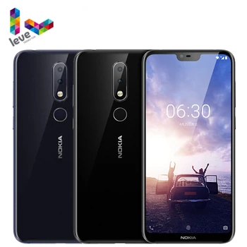 Перейти на Алиэкспресс и купить Мобильный телефон Nokia 6,1 Plus, Android 4G, 5,8-дюймовый экран FHD +, 4 Гб + 64 ГБ, Snapdragon 636 восемь ядер, разблокированный смартфон Nokia X6, сканер отпечатка паль...