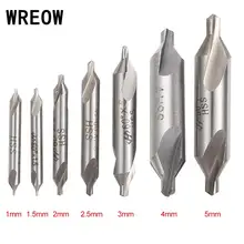10 pçs/set 60 Graus Rebaixe Bits de Alta Velocidade de Aço 1/1. 5/2/2.5/3/4/5 milímetros HSS Centro de Broca Ferramentas de Torno Moinho Para Buraco usinagem(China)