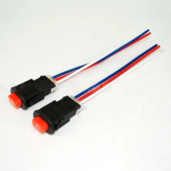 

Motorcycle Switch Hazard Light Switch Button Double Flash Warning Emergency Lamp Signal Flasher with 3 Wires Built-in Lock