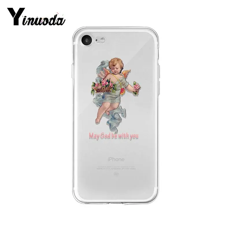 Yinuoda Renaissance angels мягкая резина, термопластичный полиуретан чехол для телефона iPhone X XS MAX 6 6s 7 7plus 8 8Plus 5 5S SE XR 10 11 pro max - Цвет: A7