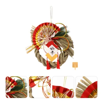 

1PC Pendant Fashion Lightweight Japanese Style Straw Pendant Wall Pendant Handmade Hanging for Home