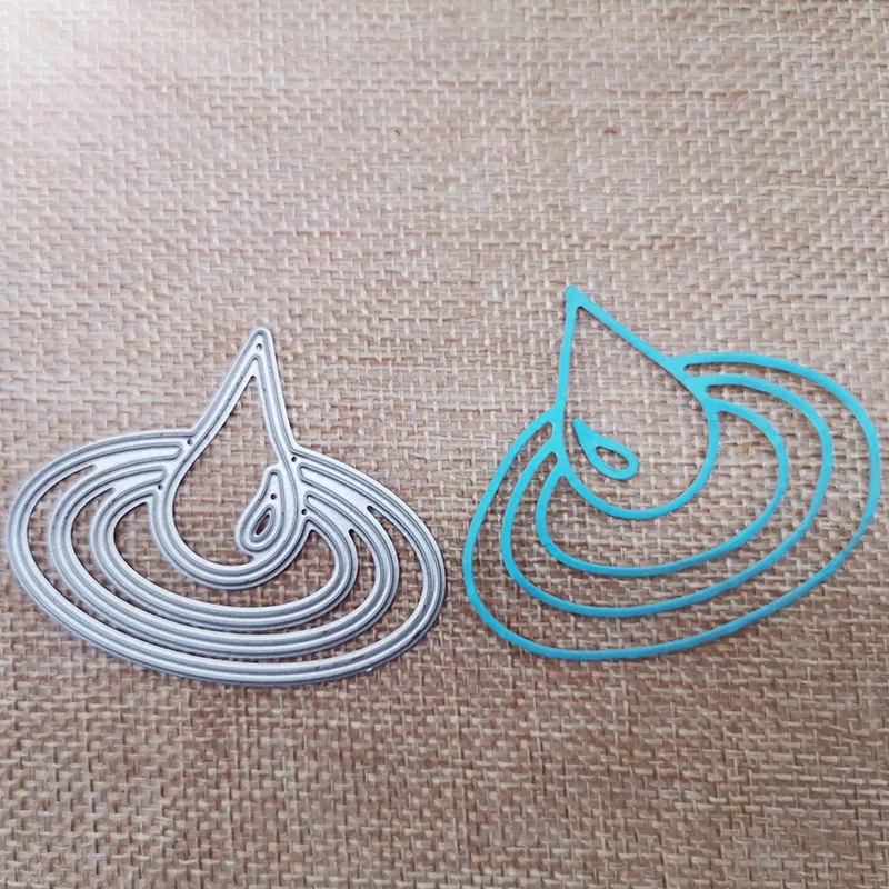 

New Metal Cutting Dies Scrapbooking Water drop DIY Album Paper Card Craft Embossing stencil Dies 60*50mm