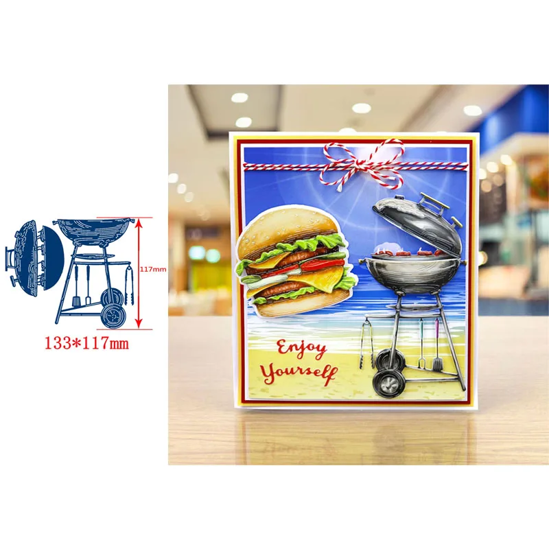 

Multifunctional Oven Shelf Cooking Tools Deco Metal Cutting Dies Scrapbooking Paper DIY Cards Crafts Embossing Die Cuts New 2019