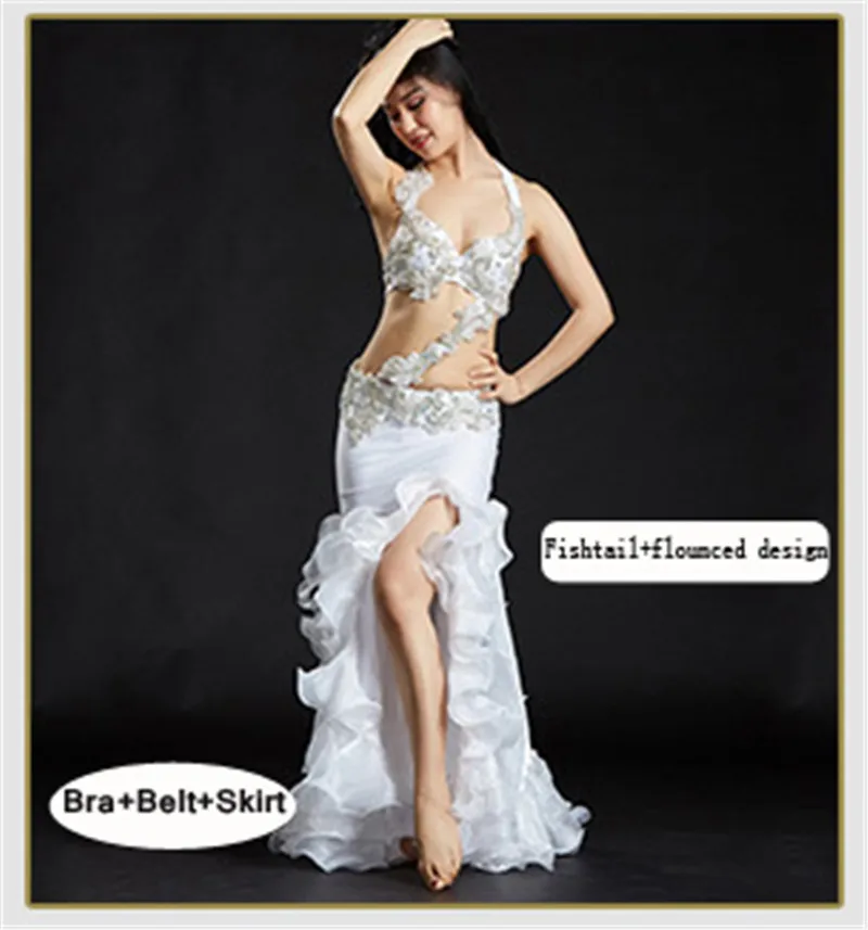 Новая женская одежда для танца живота костюм 34B/C 36B/C 38B/C женские Восточные Танцевальные Костюмы Костюм для выступлений - Цвет: As picture