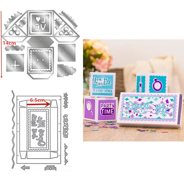 pop up confetti cube confetti box ultimate organiser exploding handbag box cutting dies for diy scrapbooking card craft new 2021 cutting dies aliexpress pop up confetti cube