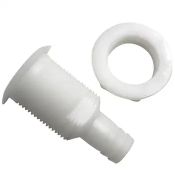 

3/4'' White Plastic Thru-Hull Bilge Pump Hose Fitting for Boats Marine