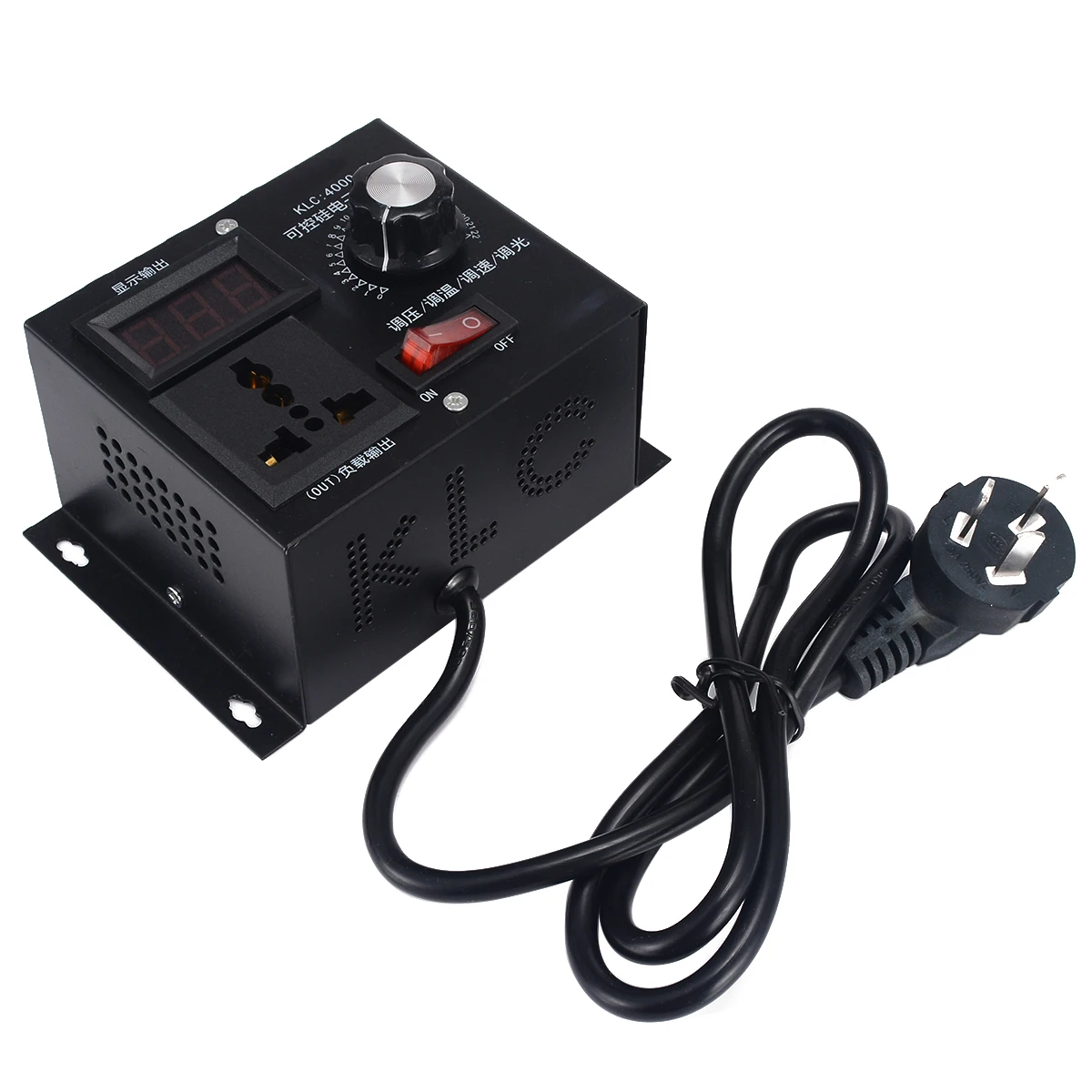 1Pc Variable Voltage Controller AC 220V Voltage Controller 4000W Variable Voltage Controller For Fan Speed Motor Control Dimmer