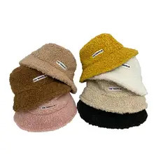 Зимние Панамы в рыбацком стиле Харадзюку, теплые вельветовые шляпы с имитацией овечьей шерсти для рыбалки на открытом воздухе, Панамы в стиле хип-хоп