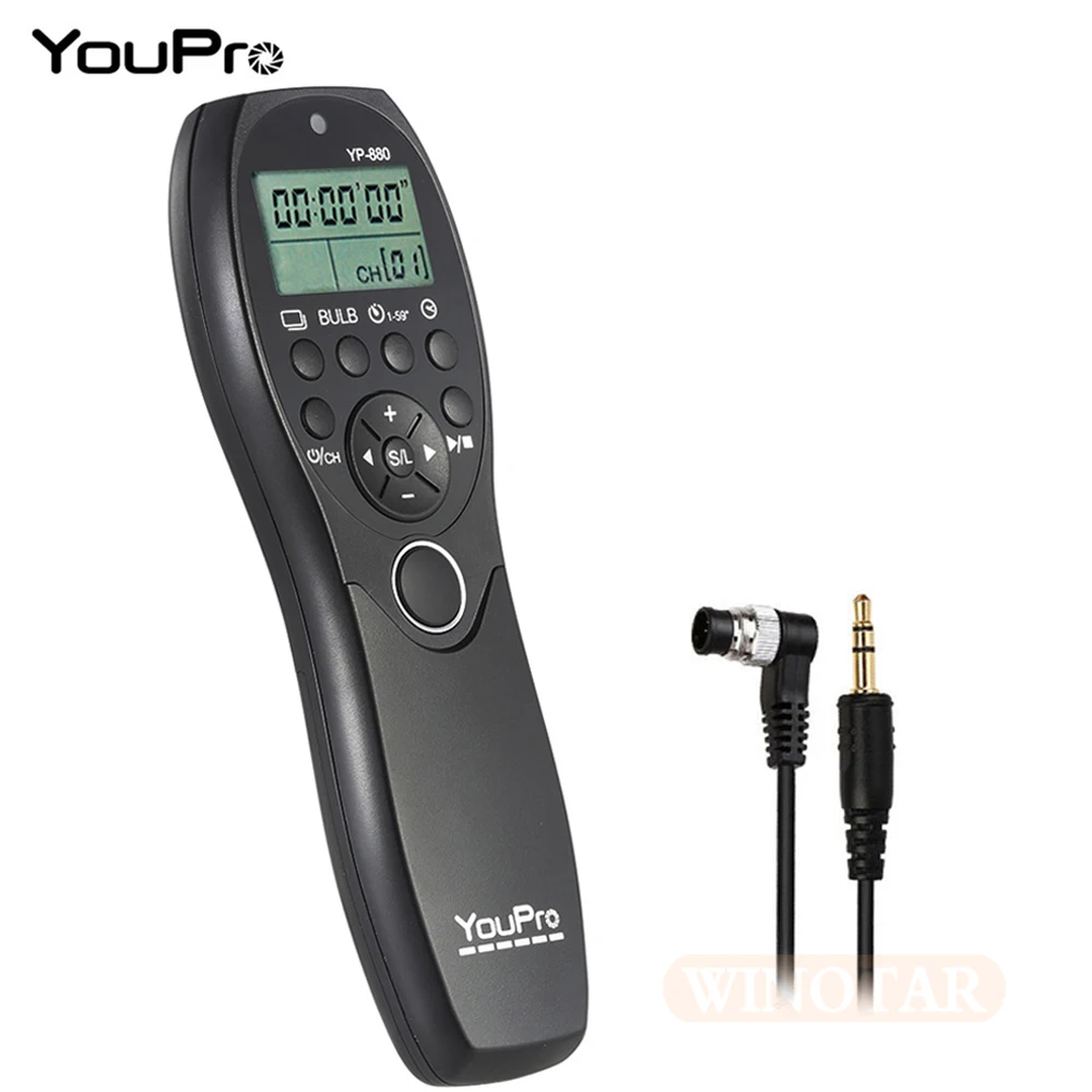 YouPro YP-880 DC0 LCD дисплей камера проводной спуск затвора Таймер Пульт дистанционного