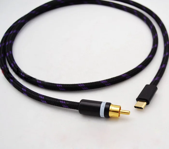 Коаксиальный аудиокабель Type C к RCA для Cayin i5 N3 N5ii N52 N5IIS n8 n5mk2 N5 2 го поколения HiBy R3