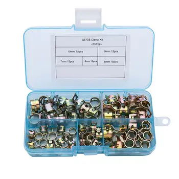 

Spring Clips Silicone Vacuum Fuel Hose Line Water Pipe Air Tube Clamps Fastener 63HF