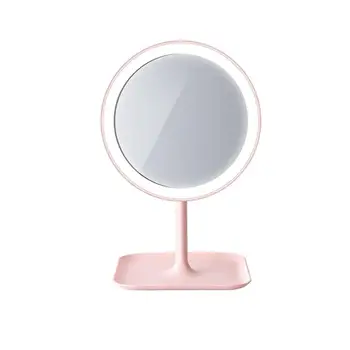 

LED Adjustable Makeup Mirror Touch Screen Desktop Makeup Mirror With Light Practical Beauty Tool Battery Type