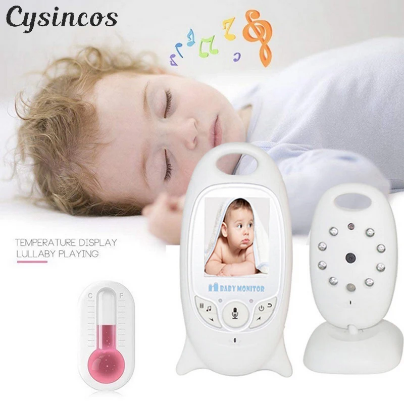 

CYSINCOS Wireless Baby Video Monitor 2 Way Talk Night Vision Camera Infant Sleeping Monitor Music Temperature Display Nanny