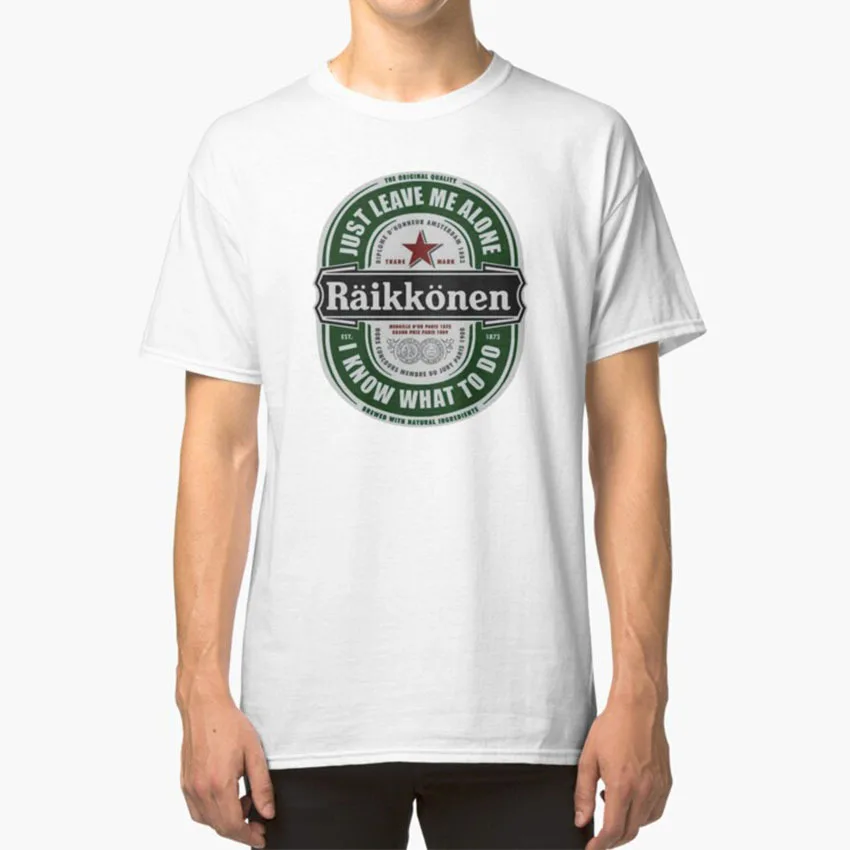 Maglietta Kimi Beer Kimi Sebastian Diagel Cars Ferari Beer Drink Food