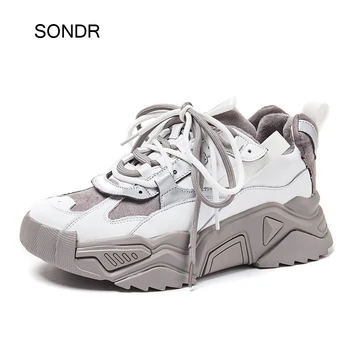 

Casual White Fur Shoes Women Platform Sneakers Breathable Fashion Ladies Chunky footware Female Thick Bottom zapatos de mujer